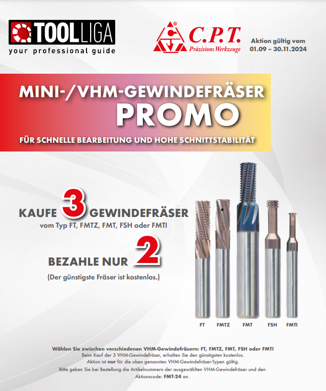 CPT VHM Gewindefräser Promo