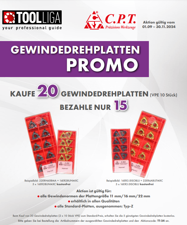 CPT Gewindeschneidplatten PROMO